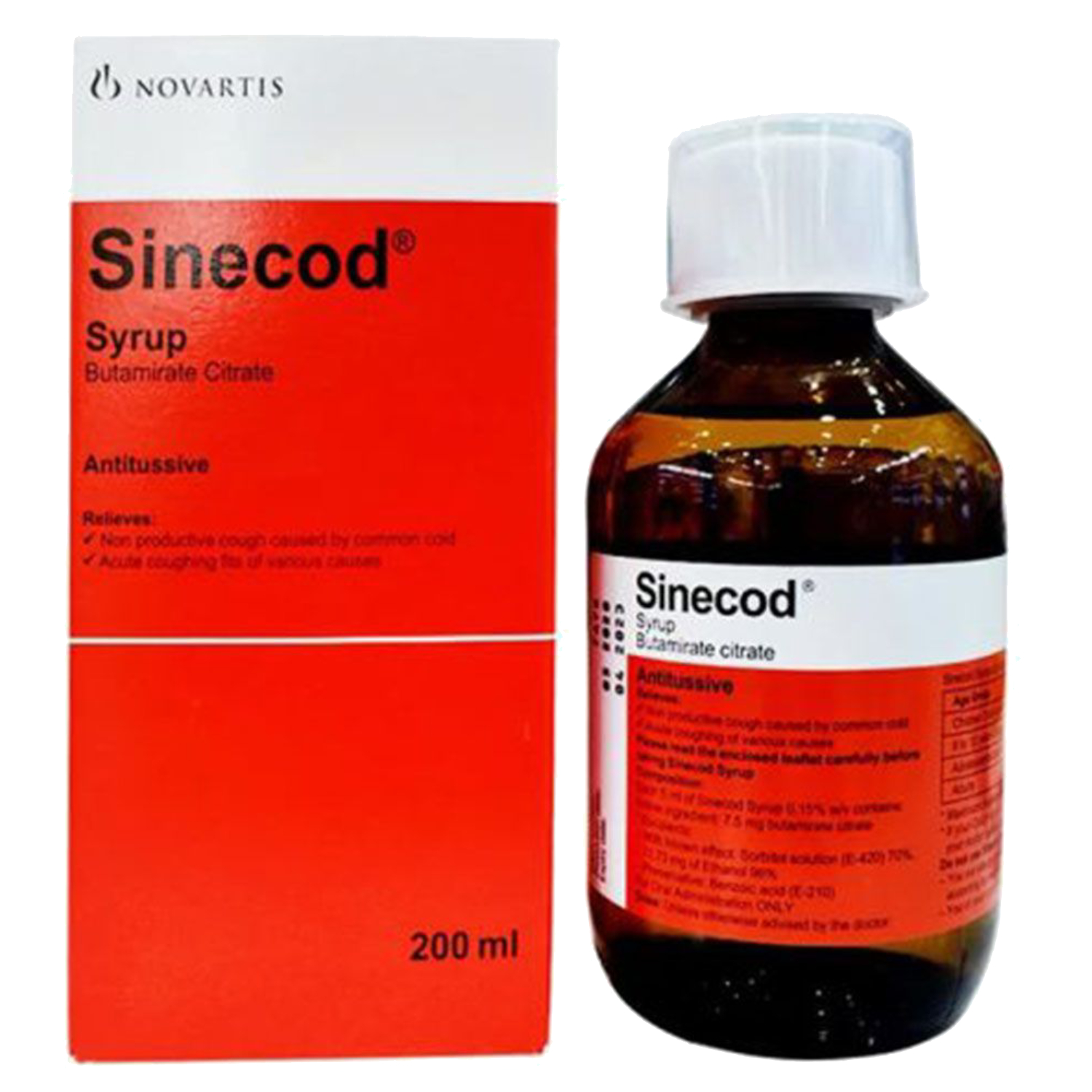 Product Image for Sinecod Syrup 200ml