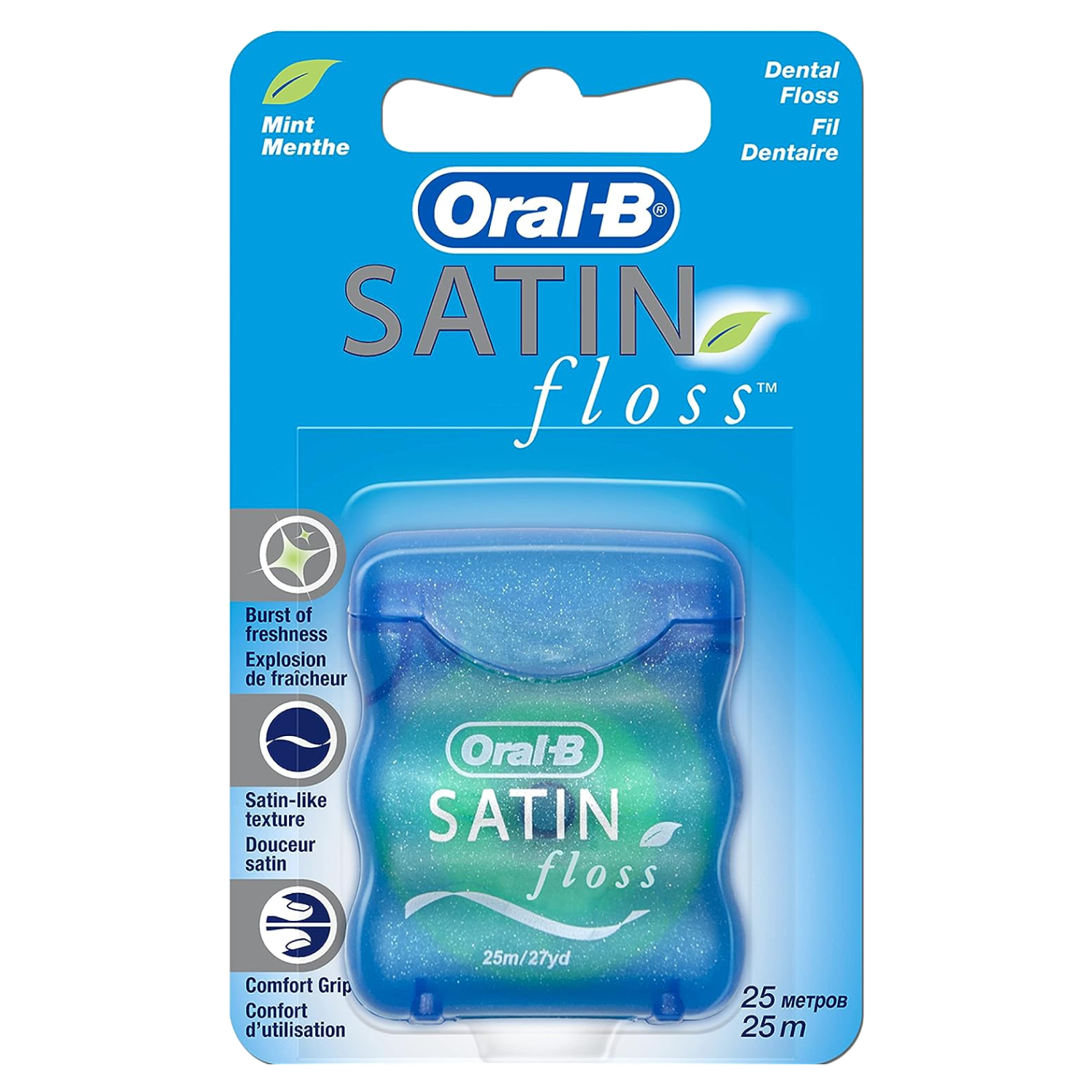 Back Image for Oral-B Satin Floss Mint 25m 