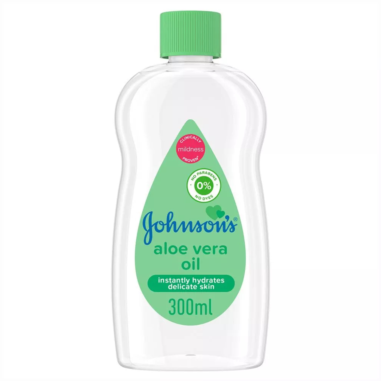 Back Image for Johnson & Johnson Baby Oil with Aloe Vera 300ml