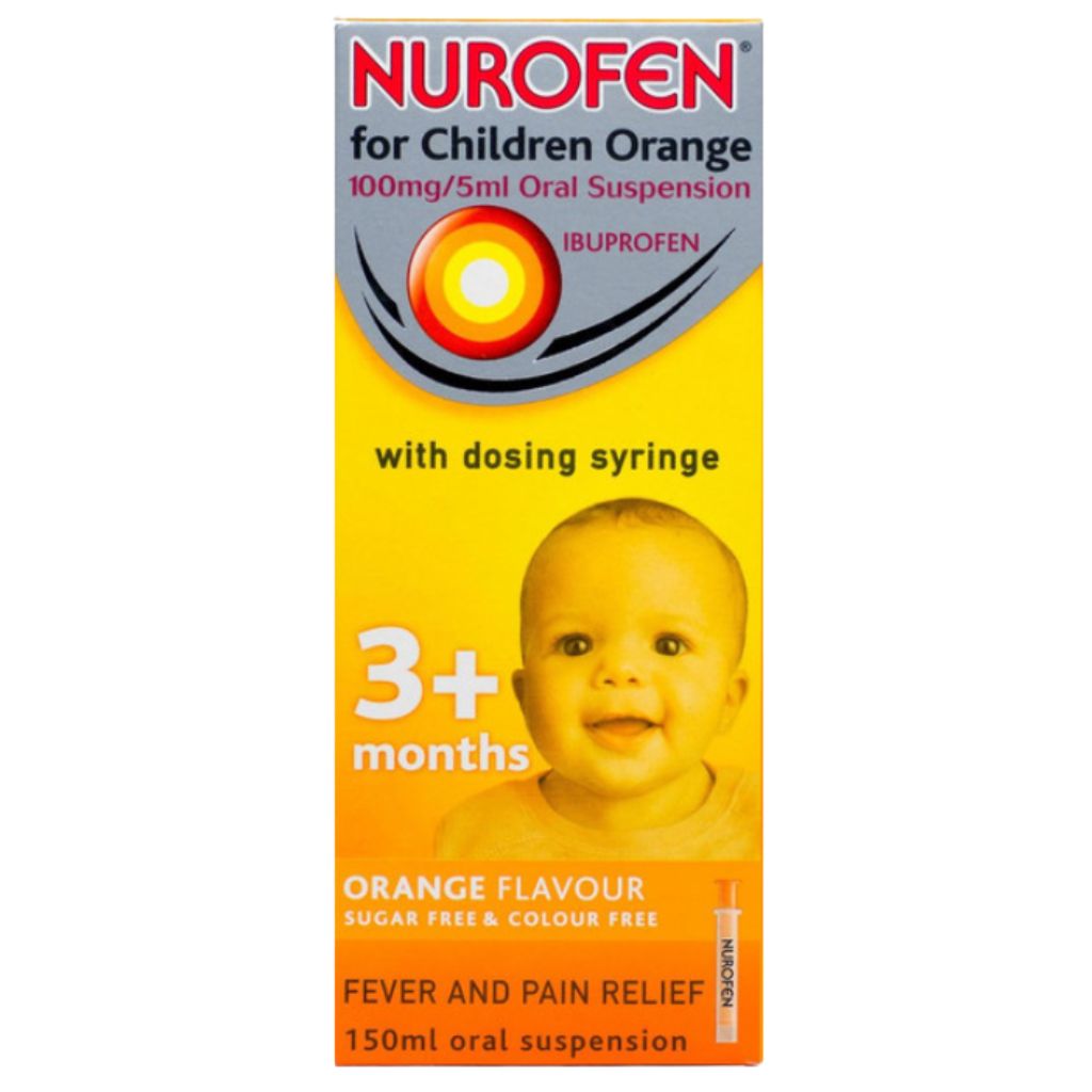 Nurofen Junior Fever & Pain Relief Strawberry, Oral Suspension, 100ml