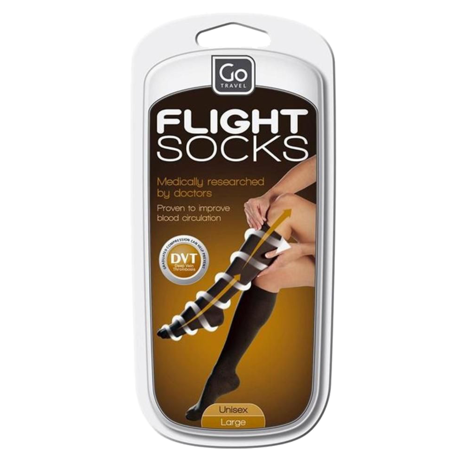 Back Image for Go Travel Flights Socks Support Large