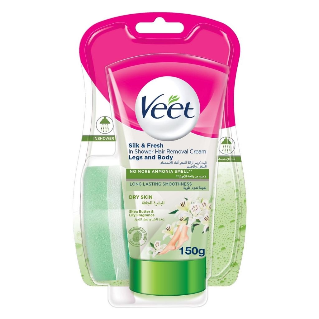 فيت إن شاور Veet In Shower كريم لإزالة الشعر للبشرة الجافة أثناء الاستحمام 150 جرام