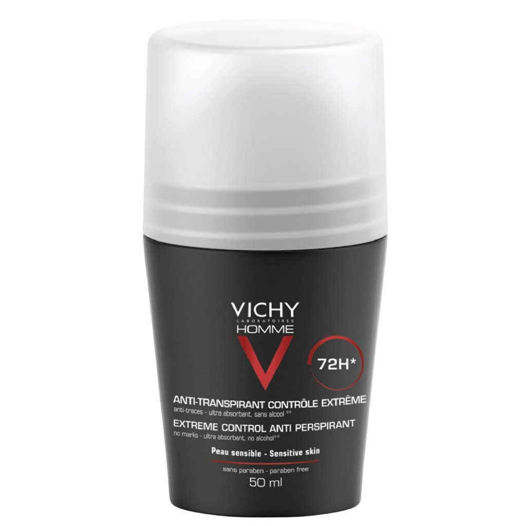 Vichy Homme 72 Hour Deodorant Anti Perspirant Soothing Effect For Men 50Ml