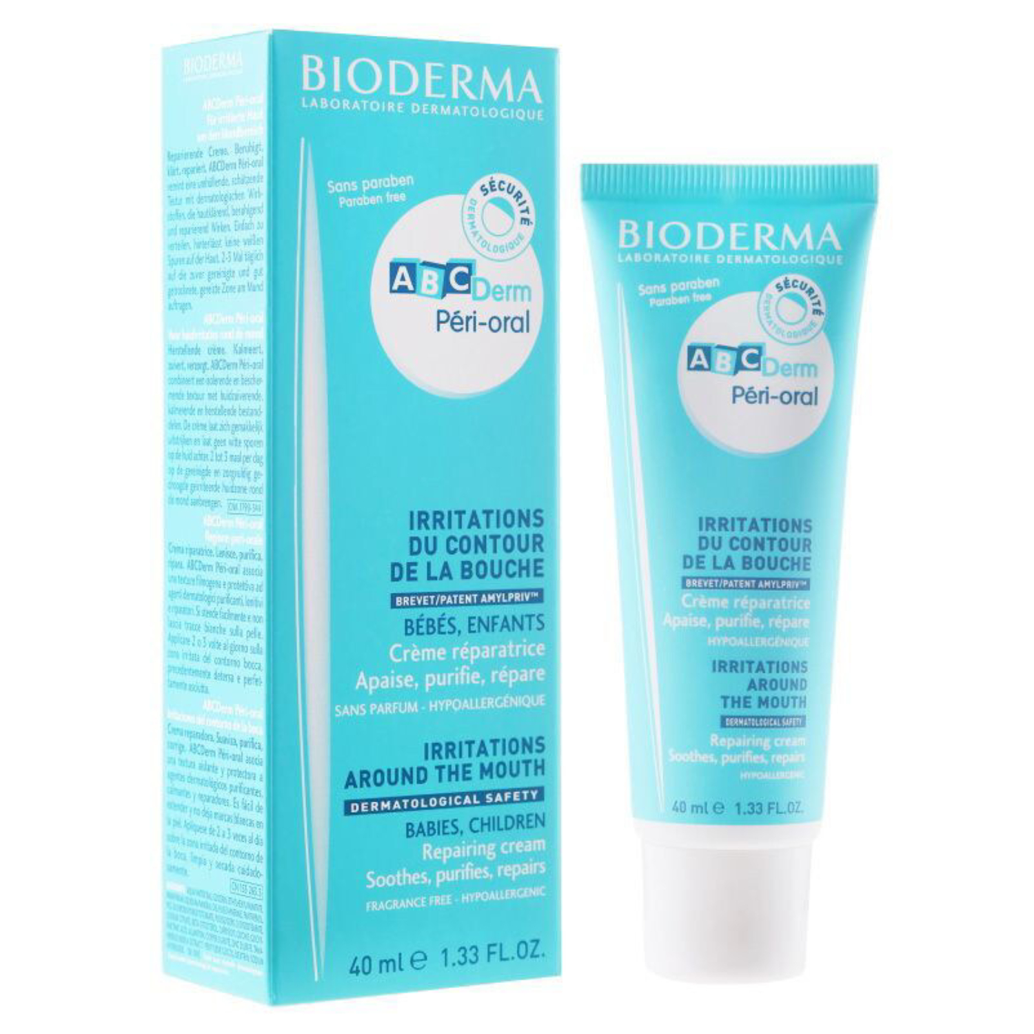 كريم بيوديرما للعناية بالبشرة المتهيجة حول الفم عند الأطفال والرضع ، 40 مل