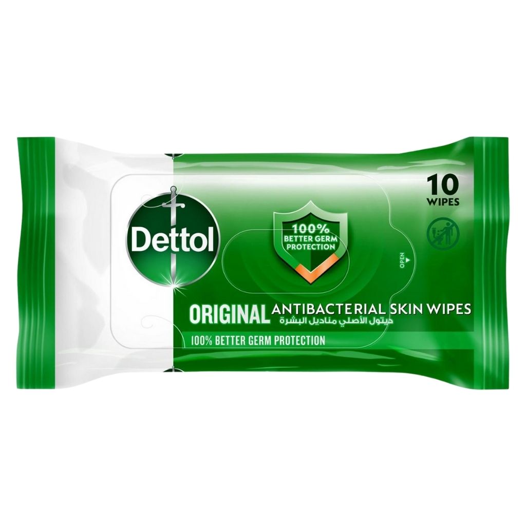 مناديل ديتول Dettol المضادة للبكتيريا للبشرة، 20 منديل