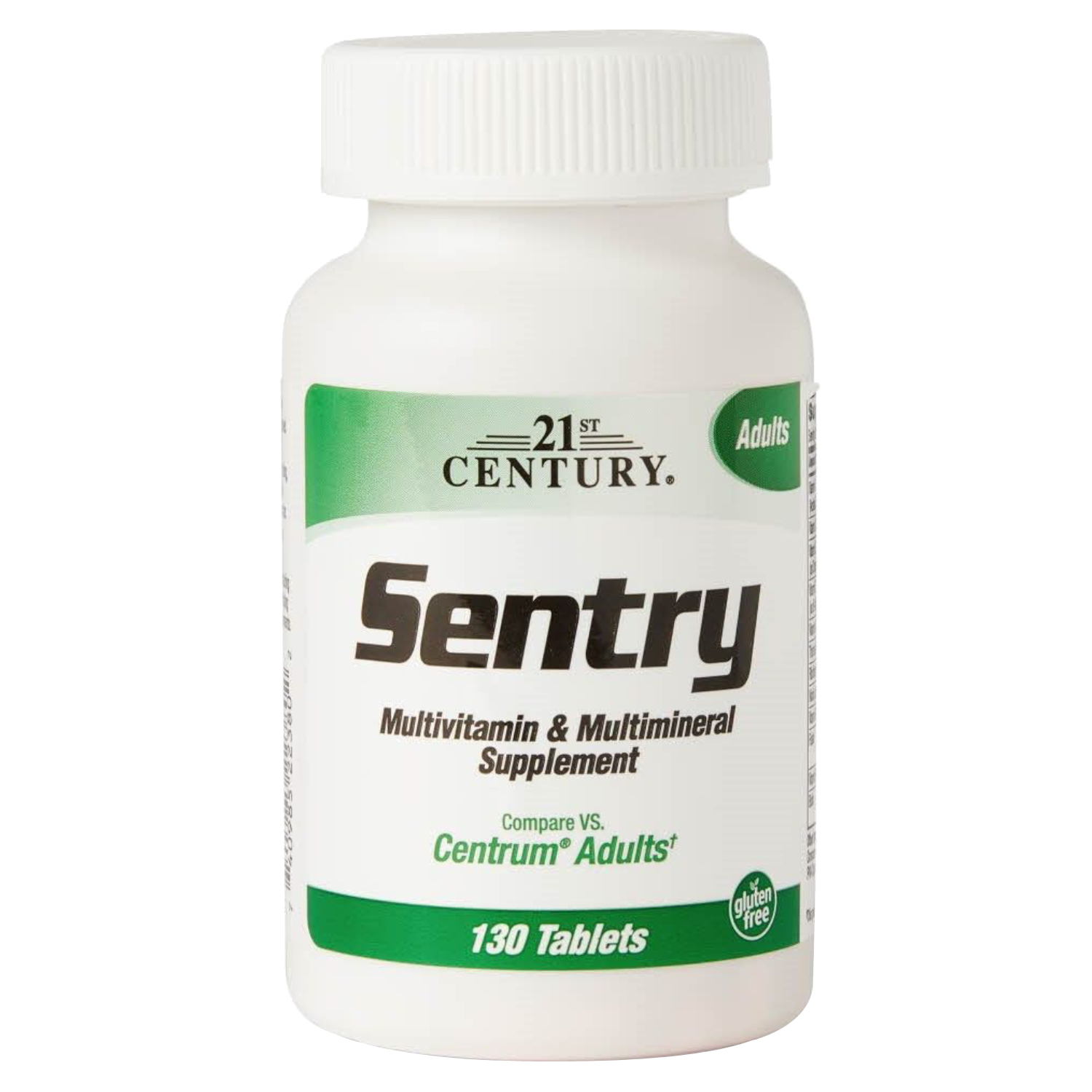 Side Image for 21st Century Sentry Multivitamin & Multimineral Supplement Tablets 130's