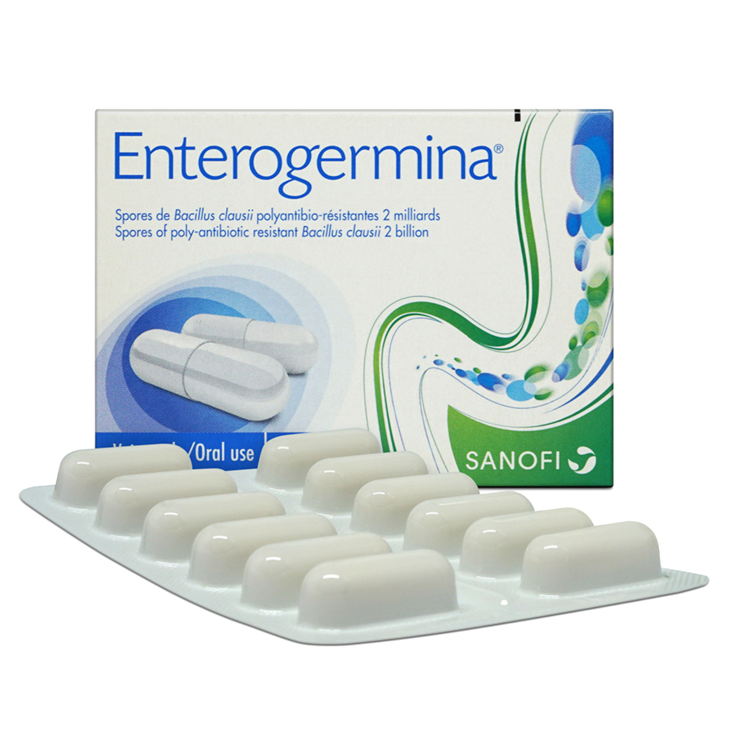 Back Image for Enterogermina Probiotic 2 Billion Capsules 12's