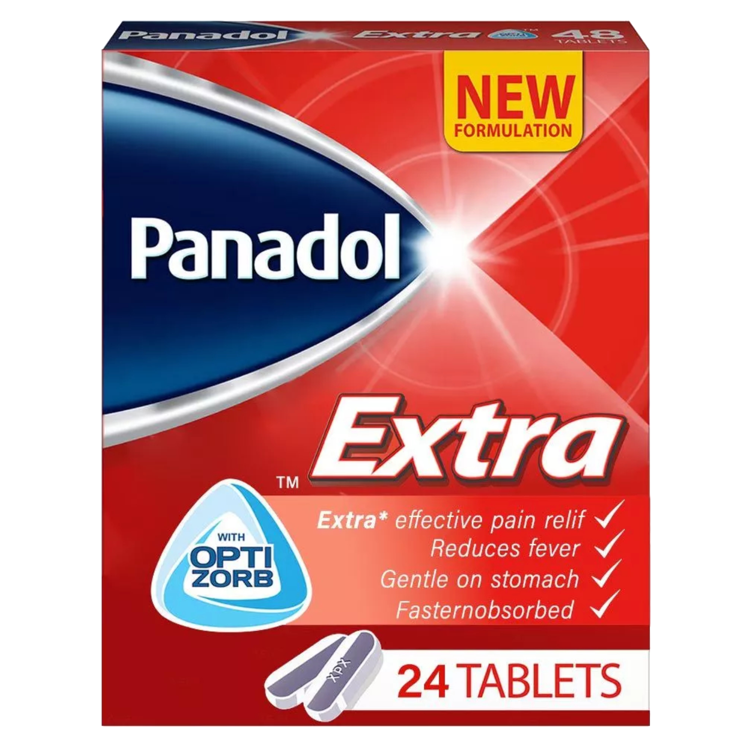 Back Image for Panadol Extra Optizorb Tablets 24's