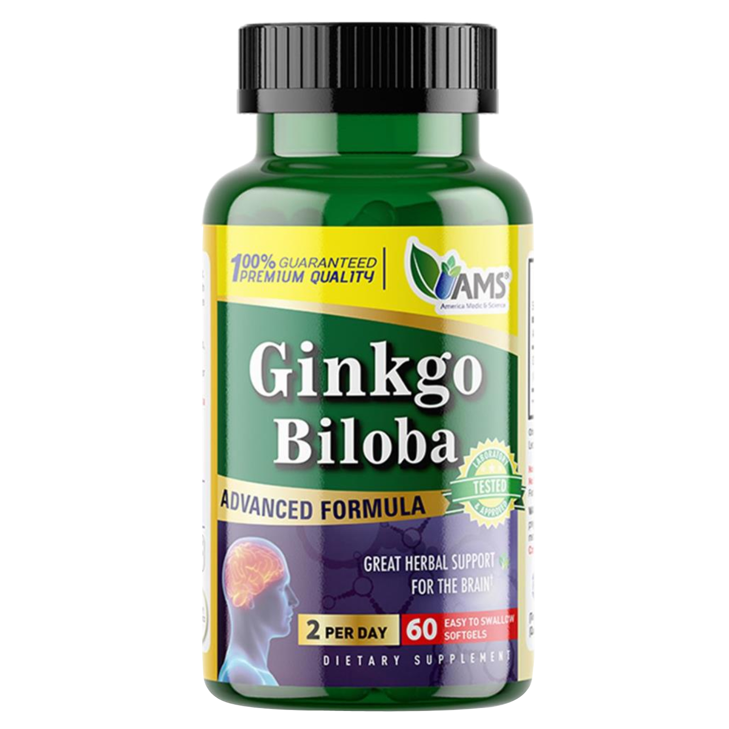 Product Image for AMS Ginkgo Biloba 60mg Softgels 60's