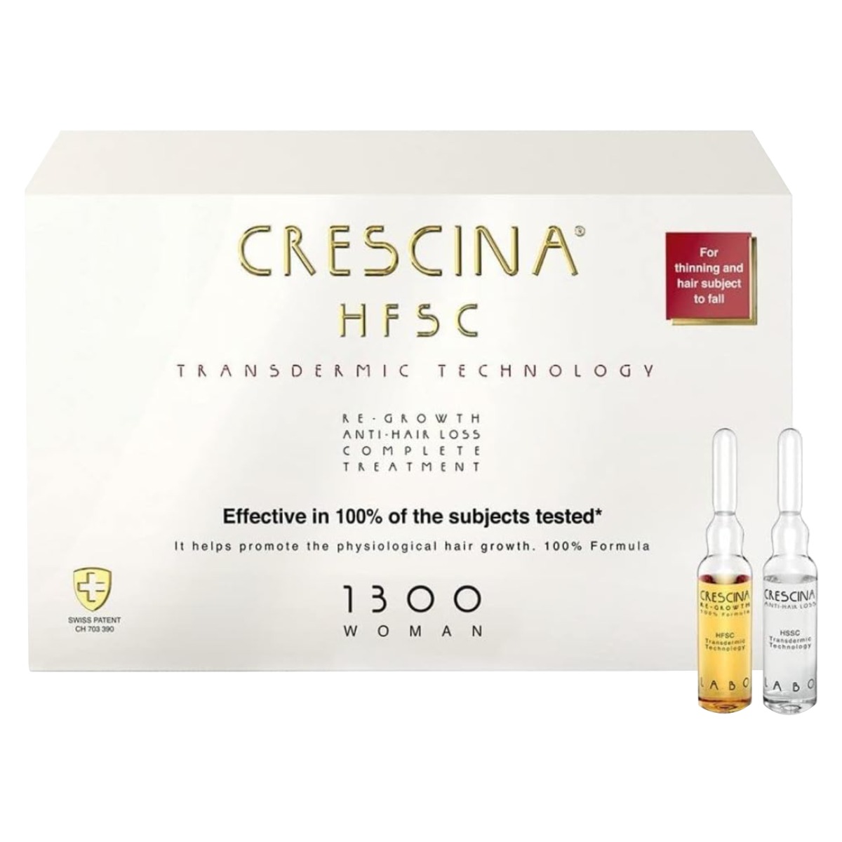 Back Image for Crescina HFSC 100% Complete Treatment 1300 Woman Vials 10+10's