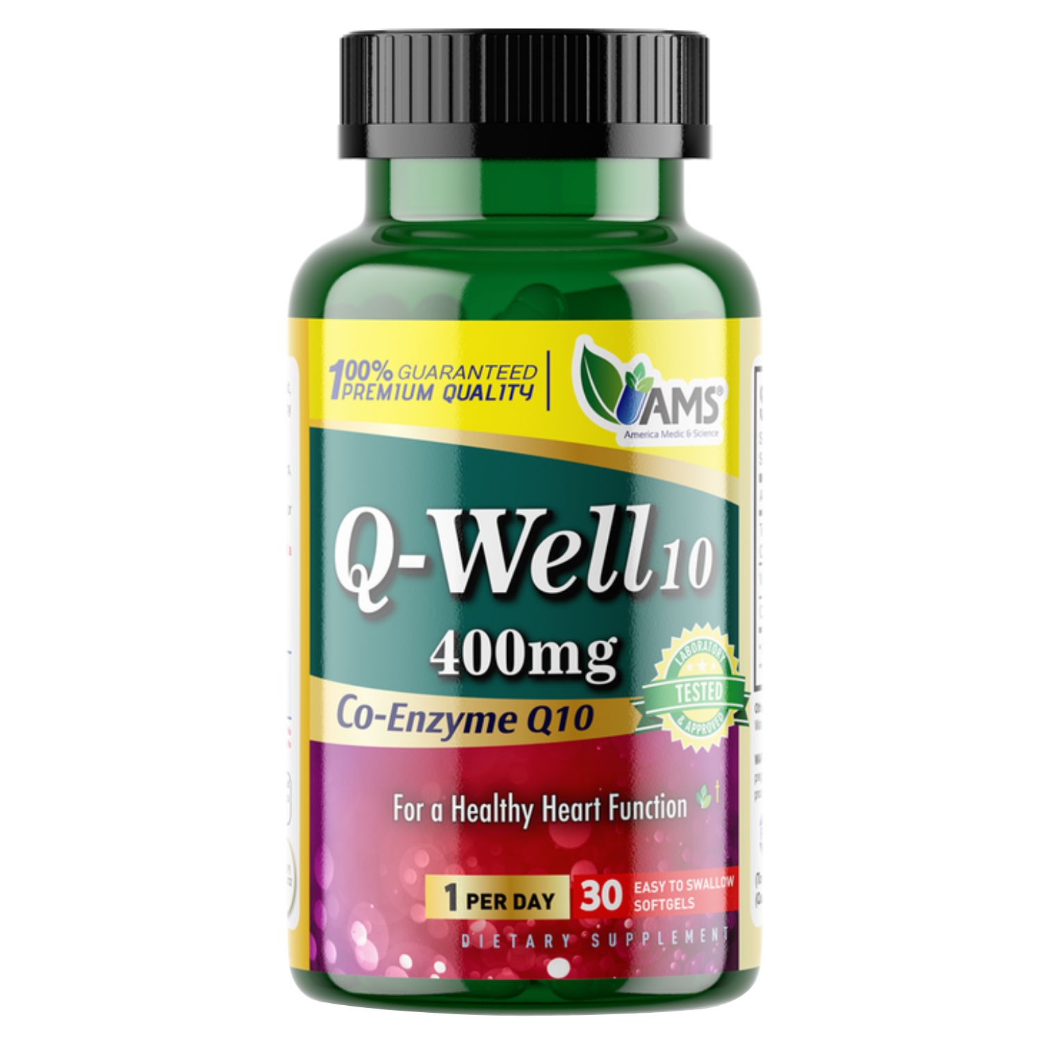 ايه ام اس كو كيو 10 400 مجم 30 كبسولة هلامية