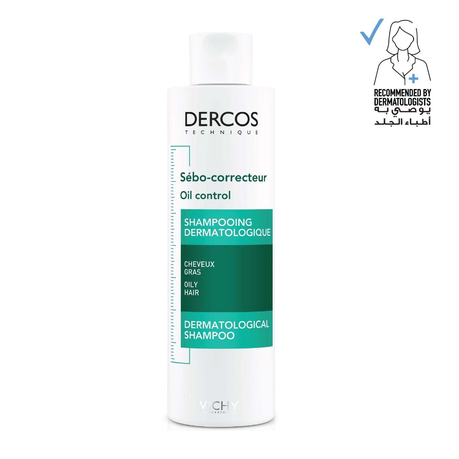 Back Image for Vichy Dercos Oil Control Shampoo 200ml