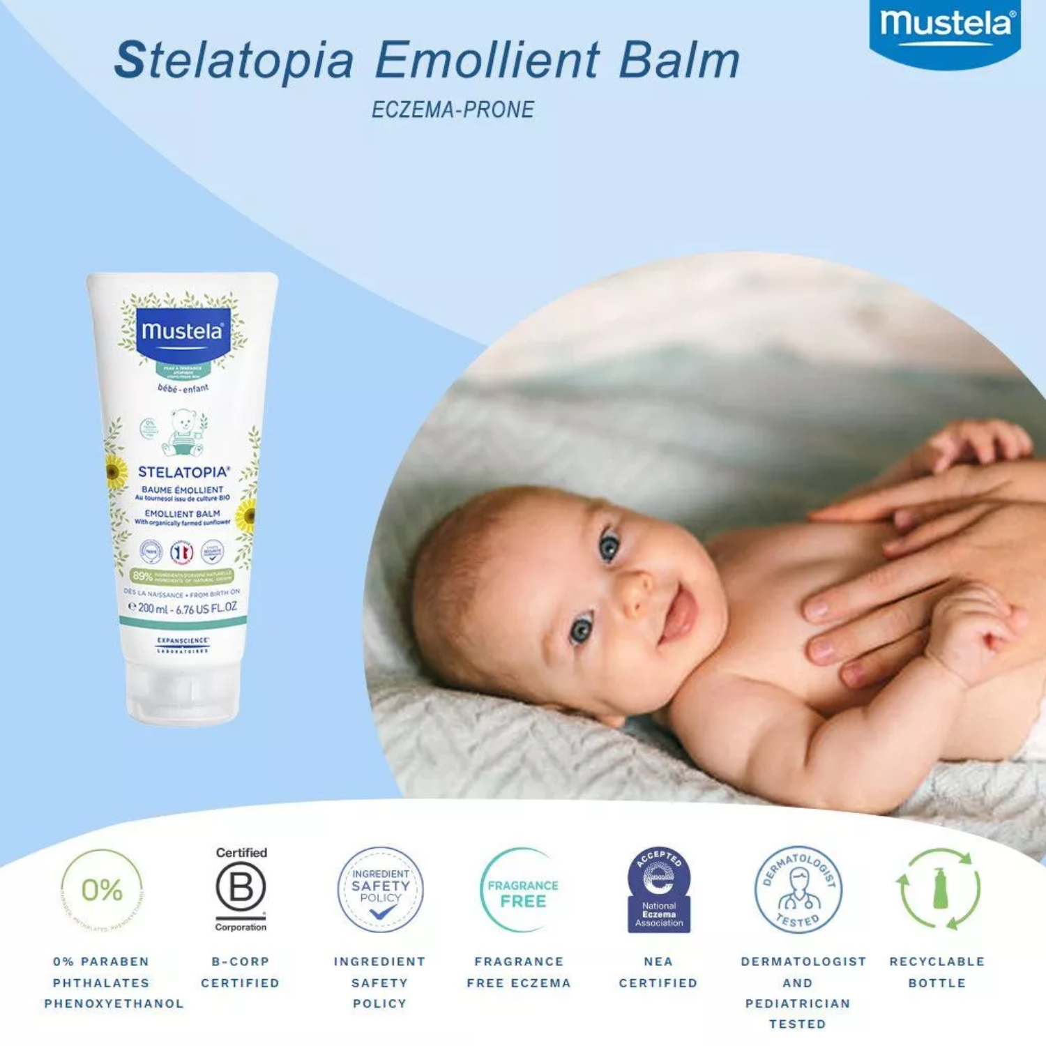 Mustela Stelatopia Emollient Balm 200ml