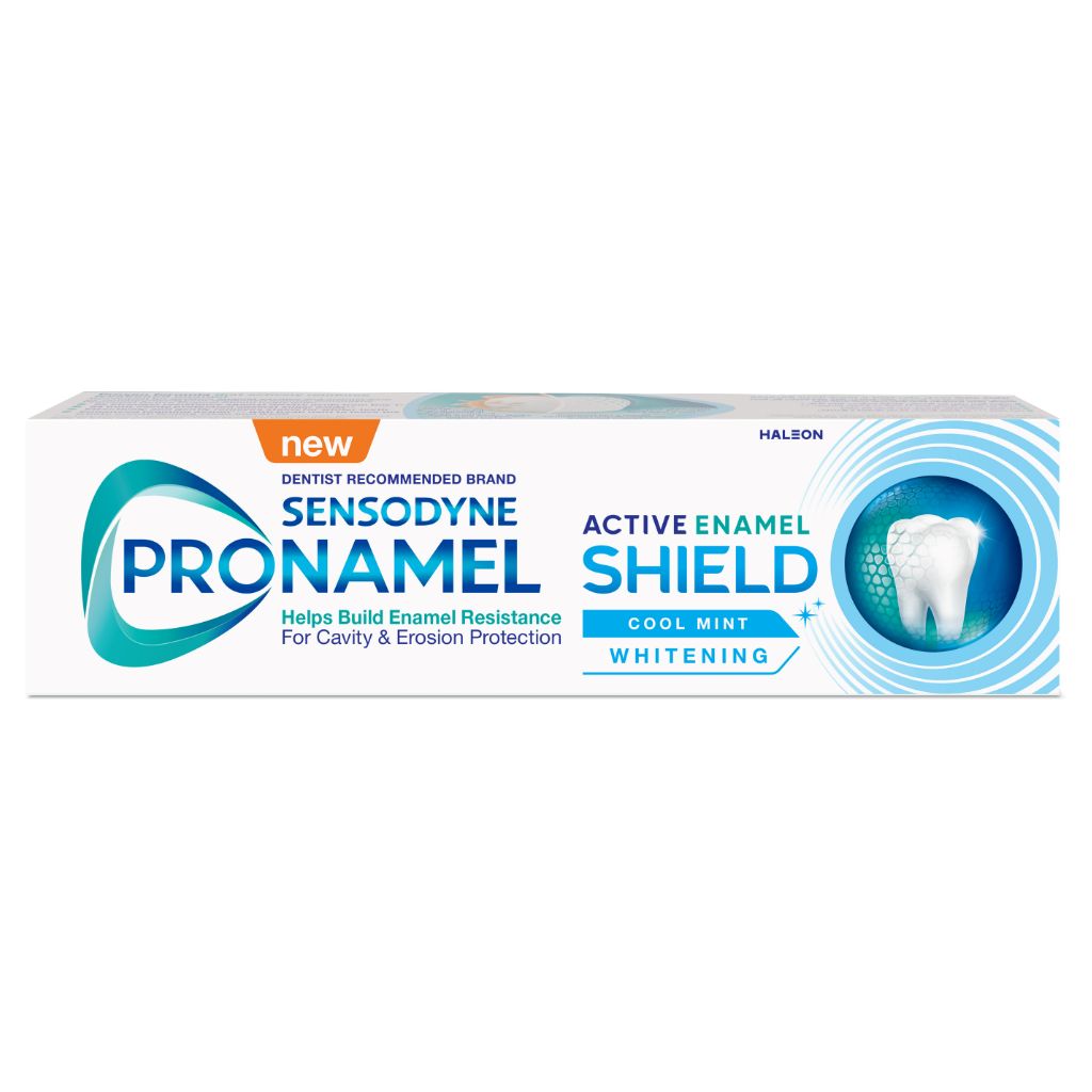 Sensodyne Pronamel Active Enamel Shield Whitening Toothpaste, Cool Mint 75ml