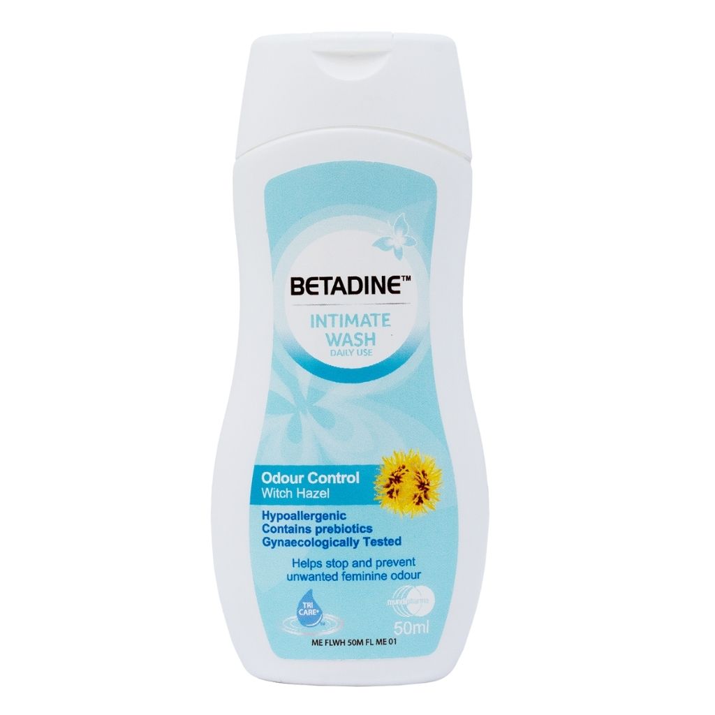 Betadine Daily Use Intimate Wash For Odour Control, Witch Hazel 50ml