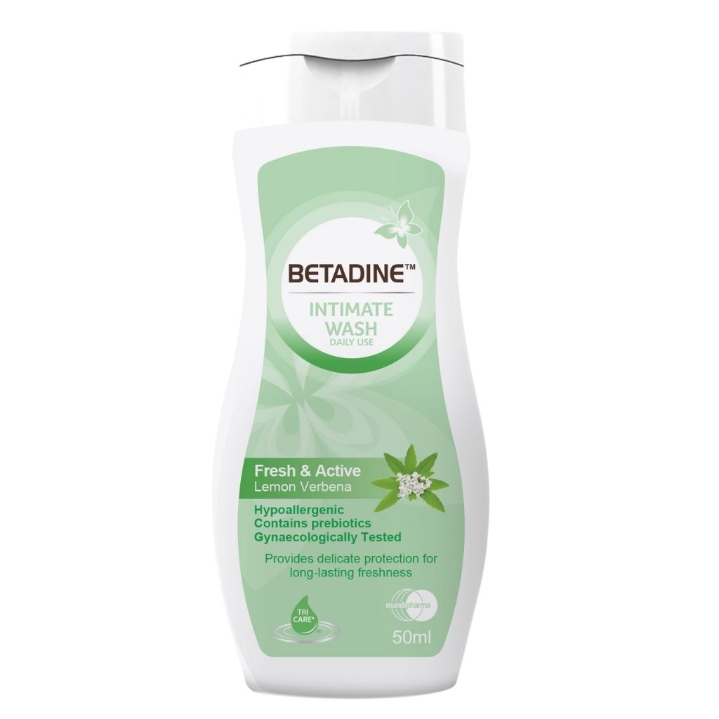 Betadine Daily Use Fresh & Active Intimate Wash, Lemon Verbena 50ml