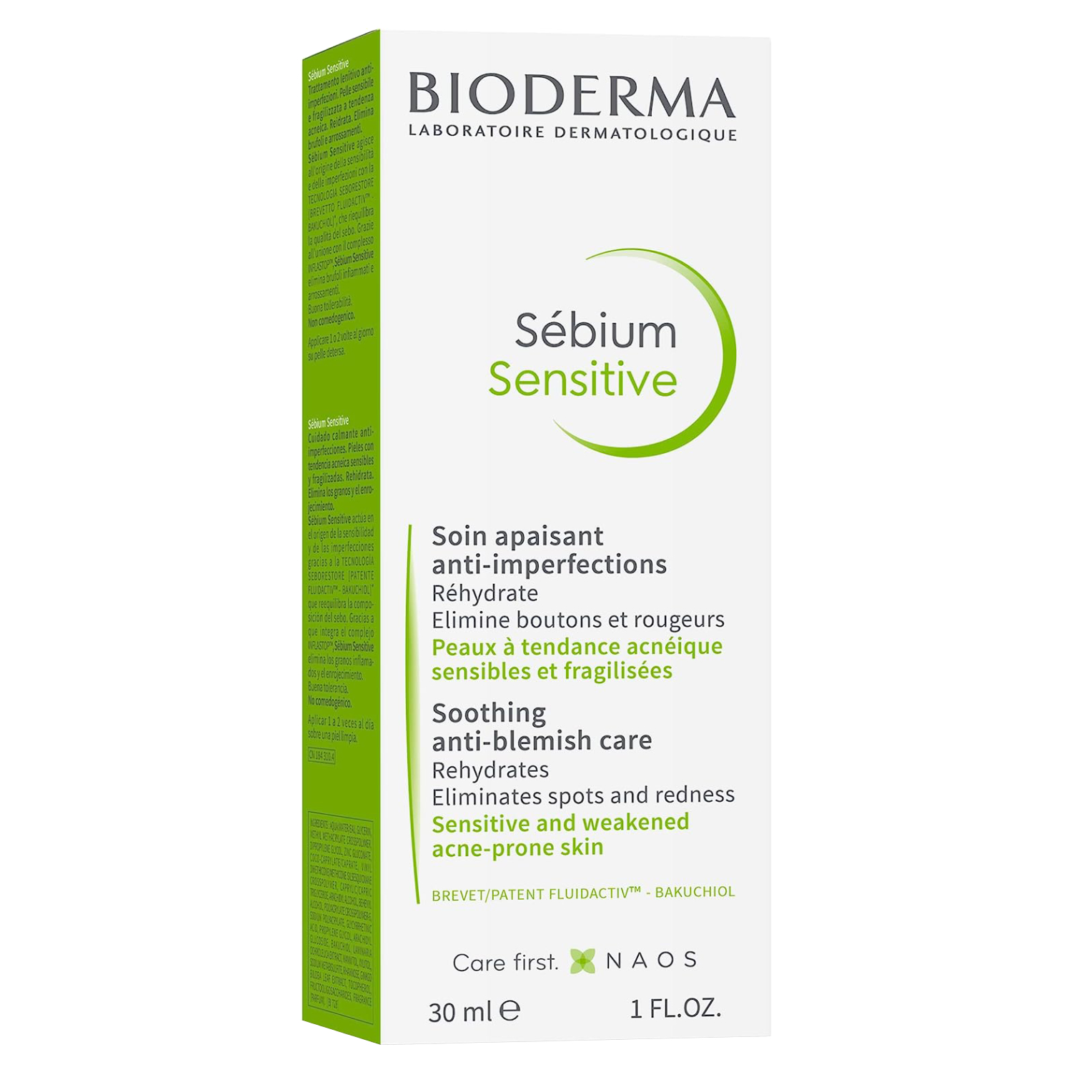 Bioderma Sebium Sensitive Soothing Anti-Blemish Care For Sensitive & Acne-Prone Skin 30ml