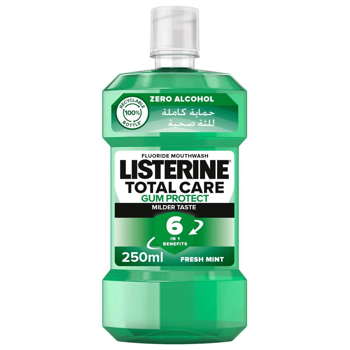 Back Image for Listerine Mouthwash Teeth & Gum Defence Milder Taste Soft Mint 250ml
