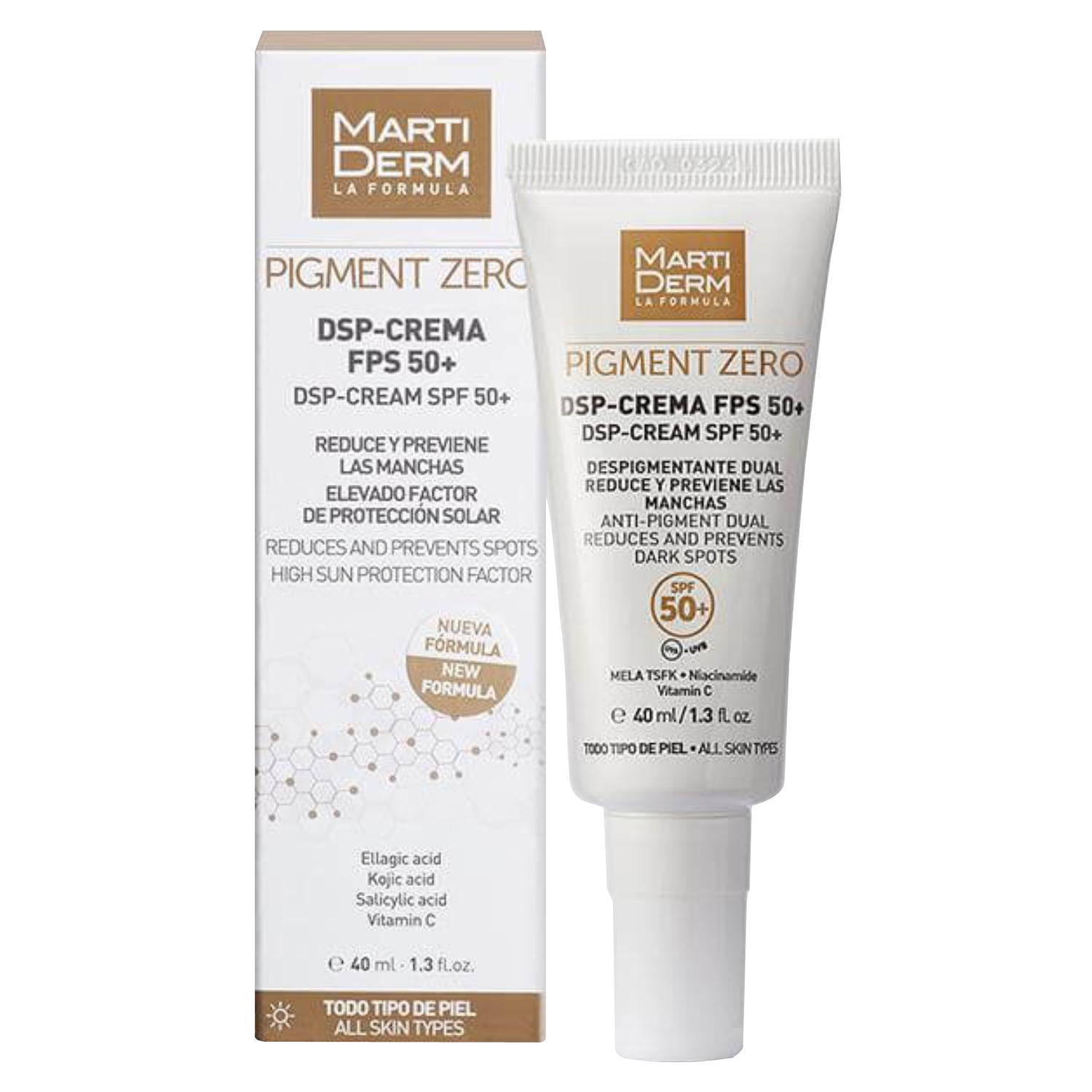 كريم مارتي ديرم Martiderm Fps 50 + كريم إزالة الصباغ 40 مل