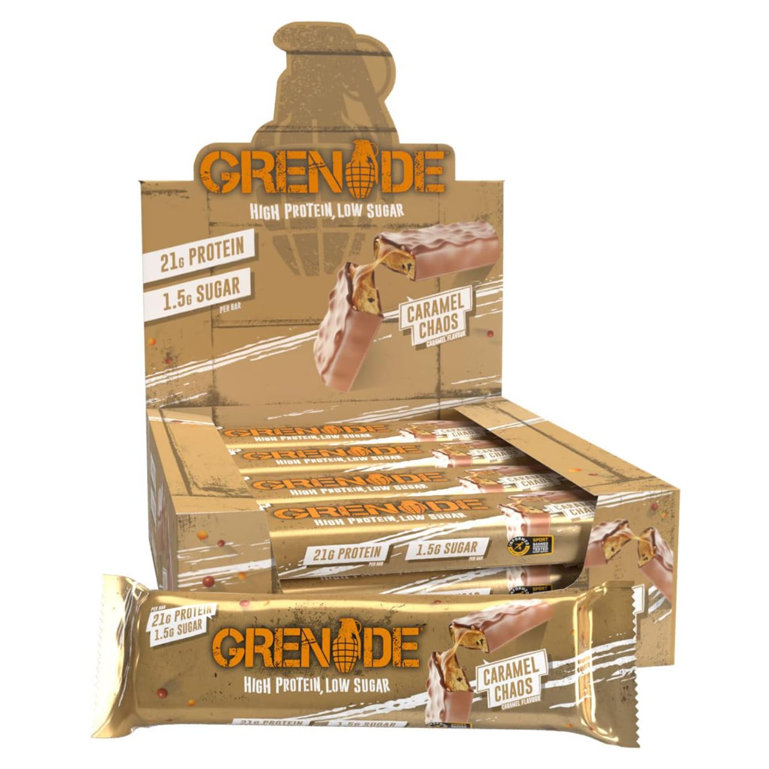 Back Image for Grenade Carb Killa Bar Caramel Chaos 60g