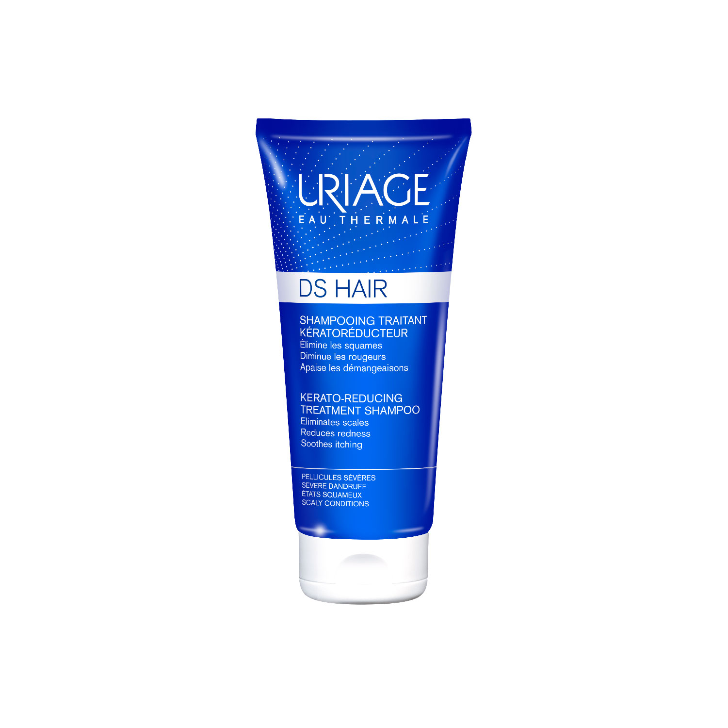 Uriage DS Hair Kerato-Reducing Dandruff Shampoo, Eliminates Scales, Itching & Redness 150ml