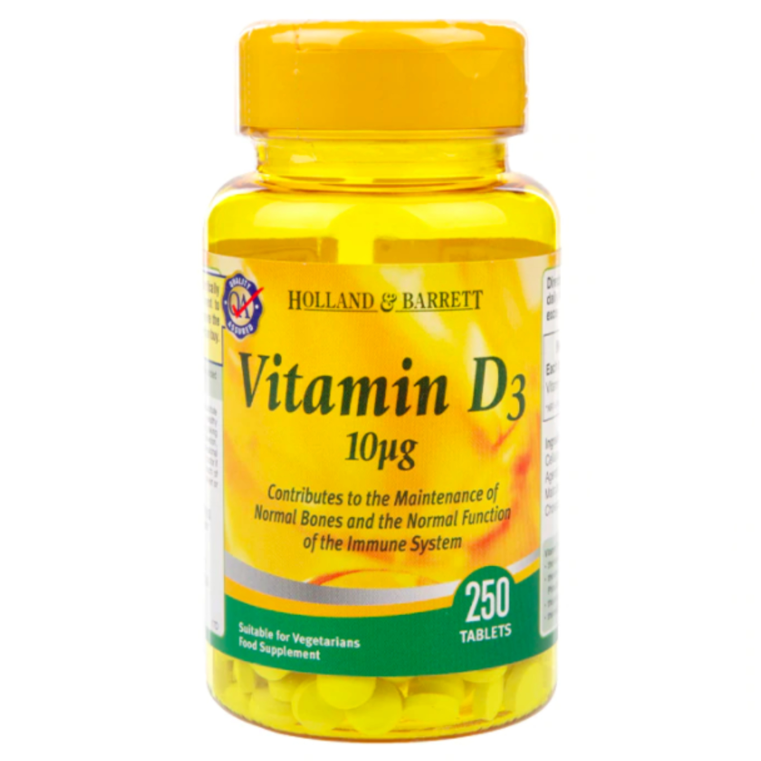 Buy Holland Barrett Vitamin D3 10ug Tablets 250's Online in the