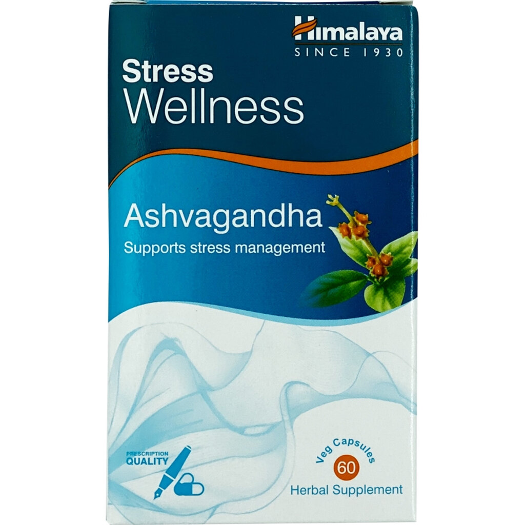 Himalaya Stress Wellness Ashwagandha Capsules For Stress Management, Pack of 60's