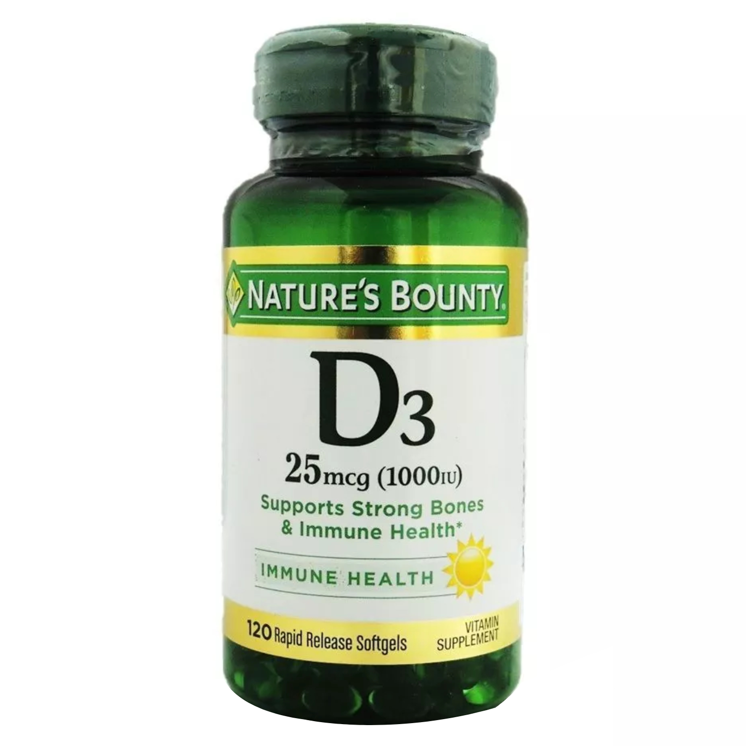 Nature's Bounty Vitamin D 1000IU Rapid Softgels 120's