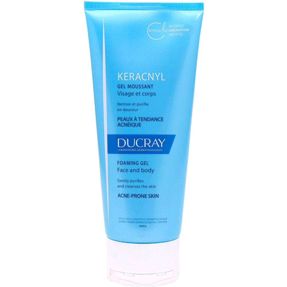 Buy Ducray Keracnyl Foaming Gel Face And Body 200ml 1+1 Offer Online in
