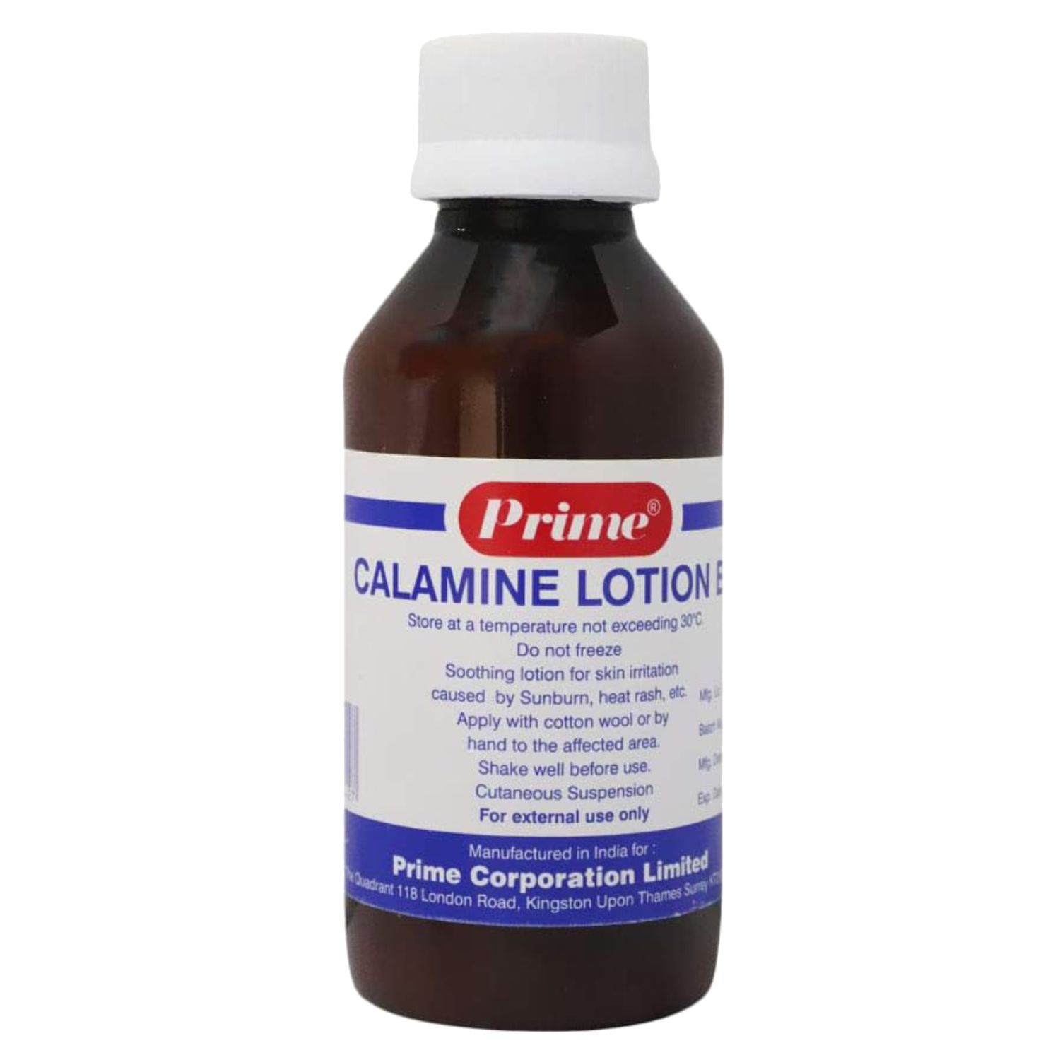Prime Calamine Lotion For Skin Irritation 100ml