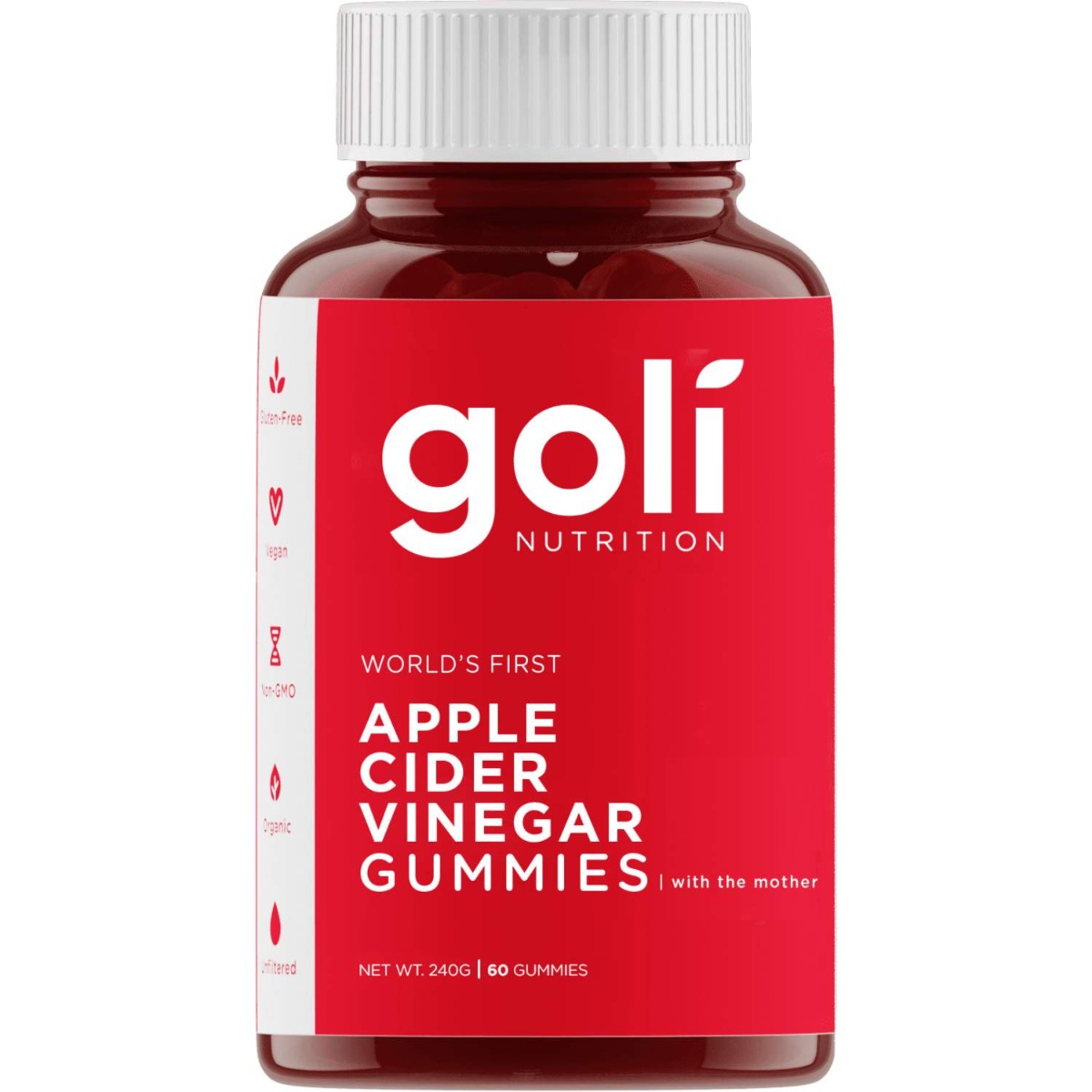 Back Image for Goli Apple Cider Vinegar Gummies 60's