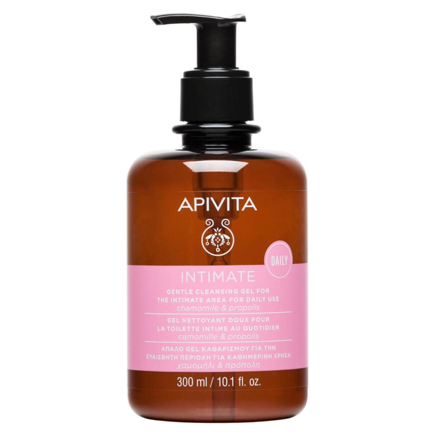 Apivita Intimate Daily Gentle Cleansing Gel With Chamomile & Propolis 300ml