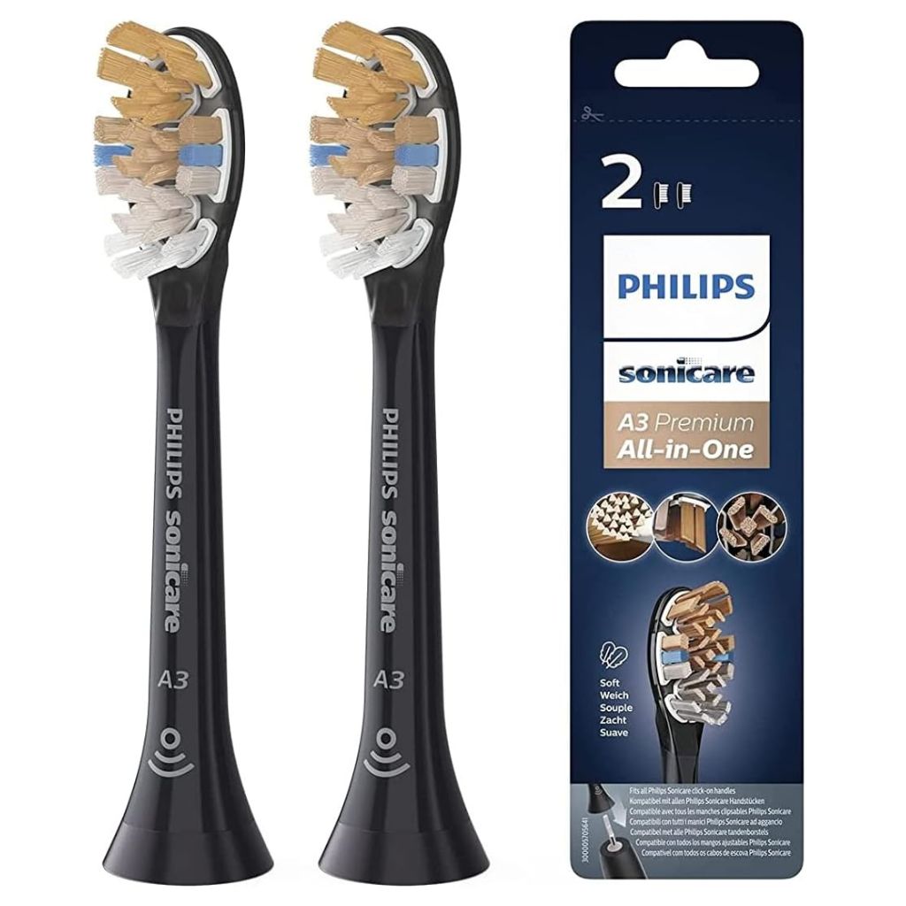 Product Image for Philips Sonicare Premium All In One Heads HX9092/96 Black 2's