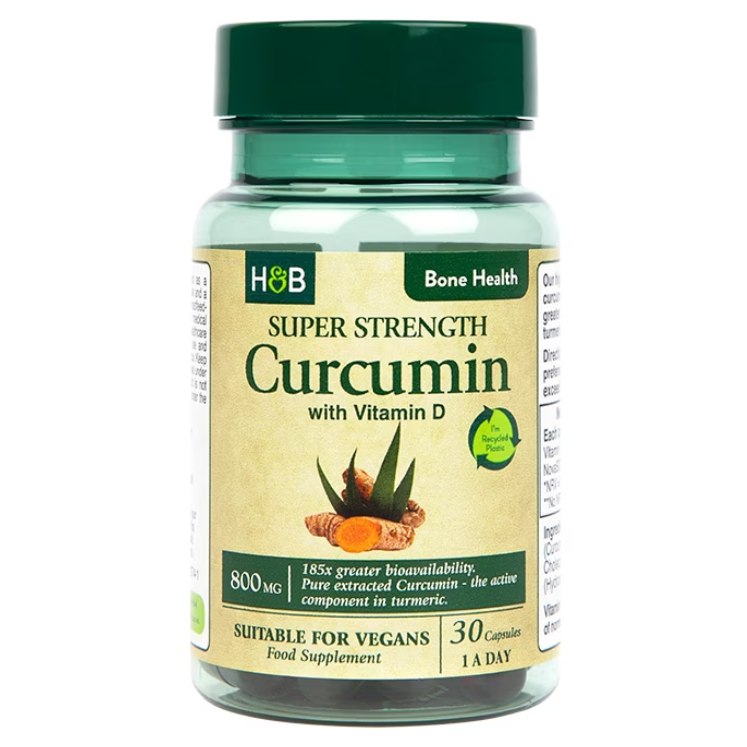 Back Image for Holland & Barrett High Strength Curcumin Capsules 30's