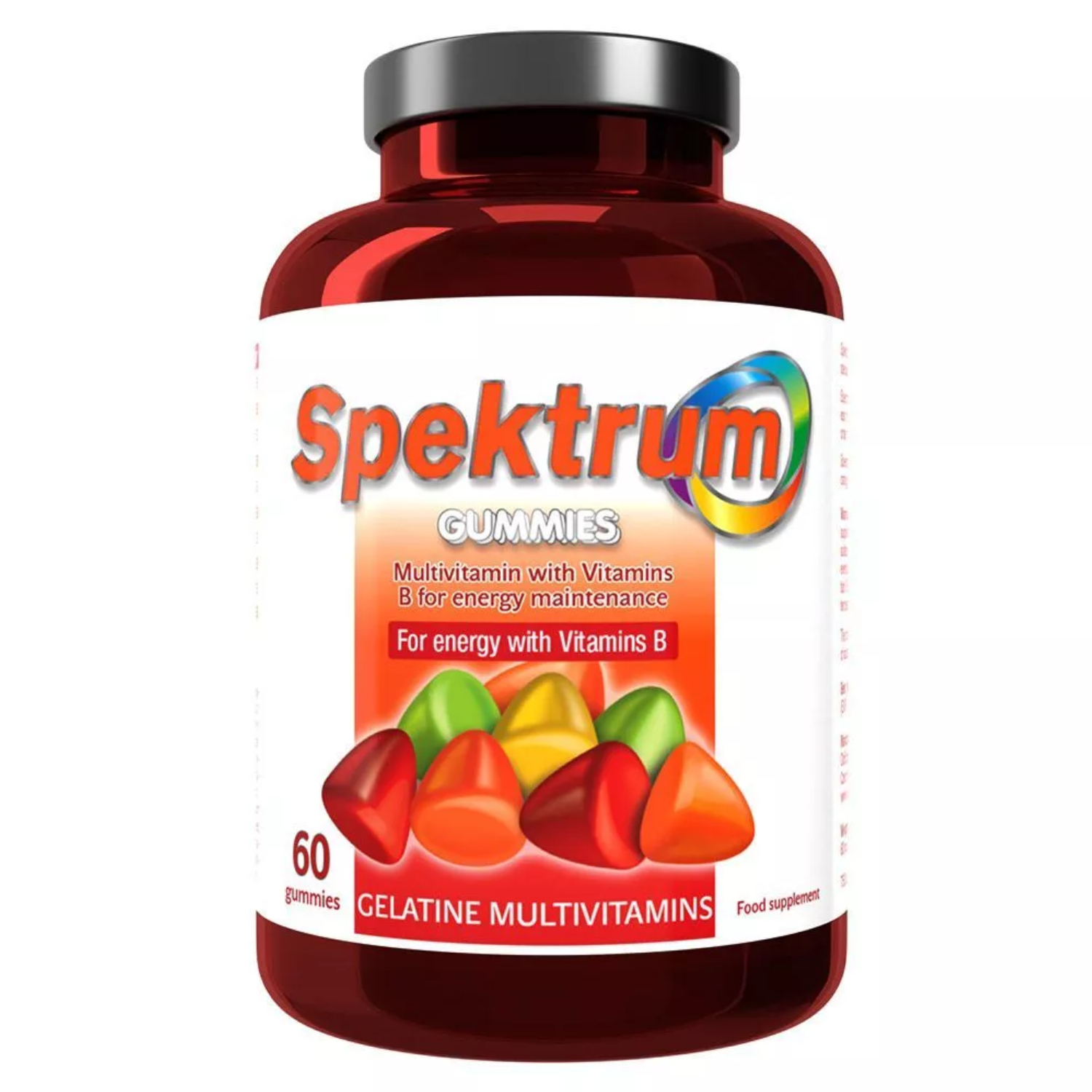 Back Image for Spektrum Multivitamins with Vitamin B Gummies 60's