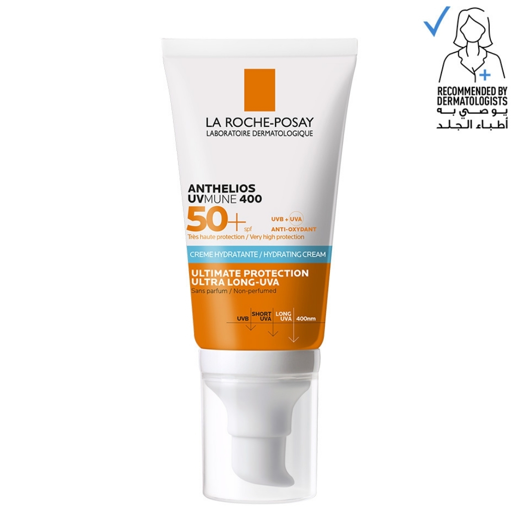 لاروش بوزاي أنثيليوس كريم واقي الشمس SPF50+ مرطب بدون رائحة 50 مل La Roche-Posay