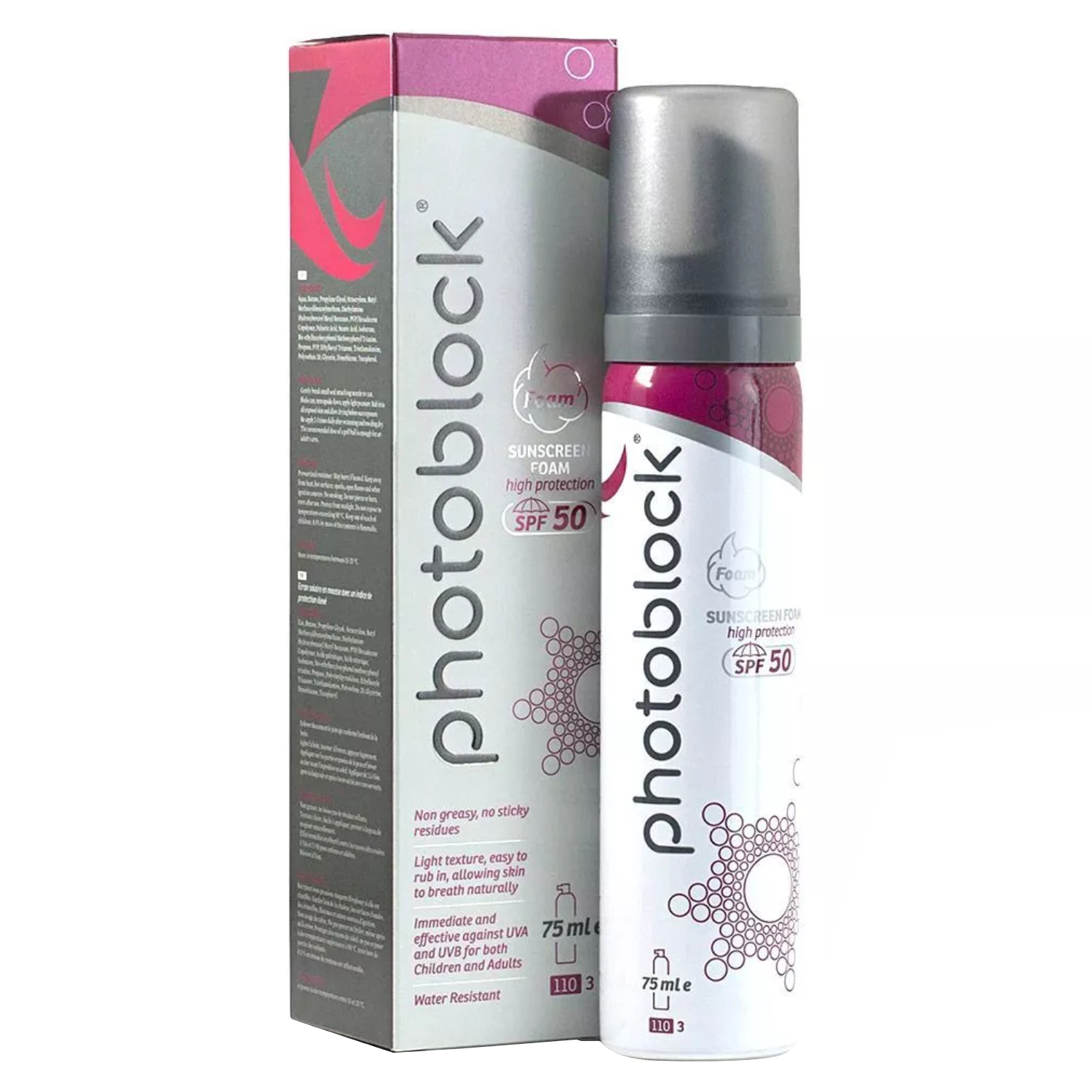 Derma Pella Photoblock SPF50+ Foam Sunscreen 75ml