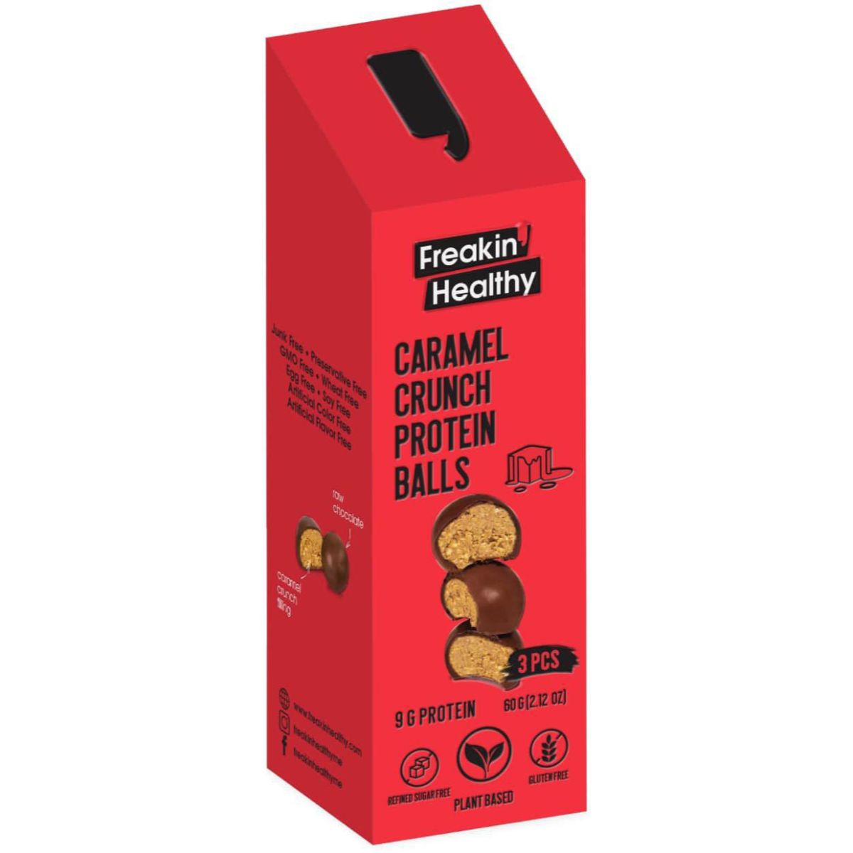 Buy Protein Balls Caramel Crunch 60g Online in the UAE BinSina Pharmacy