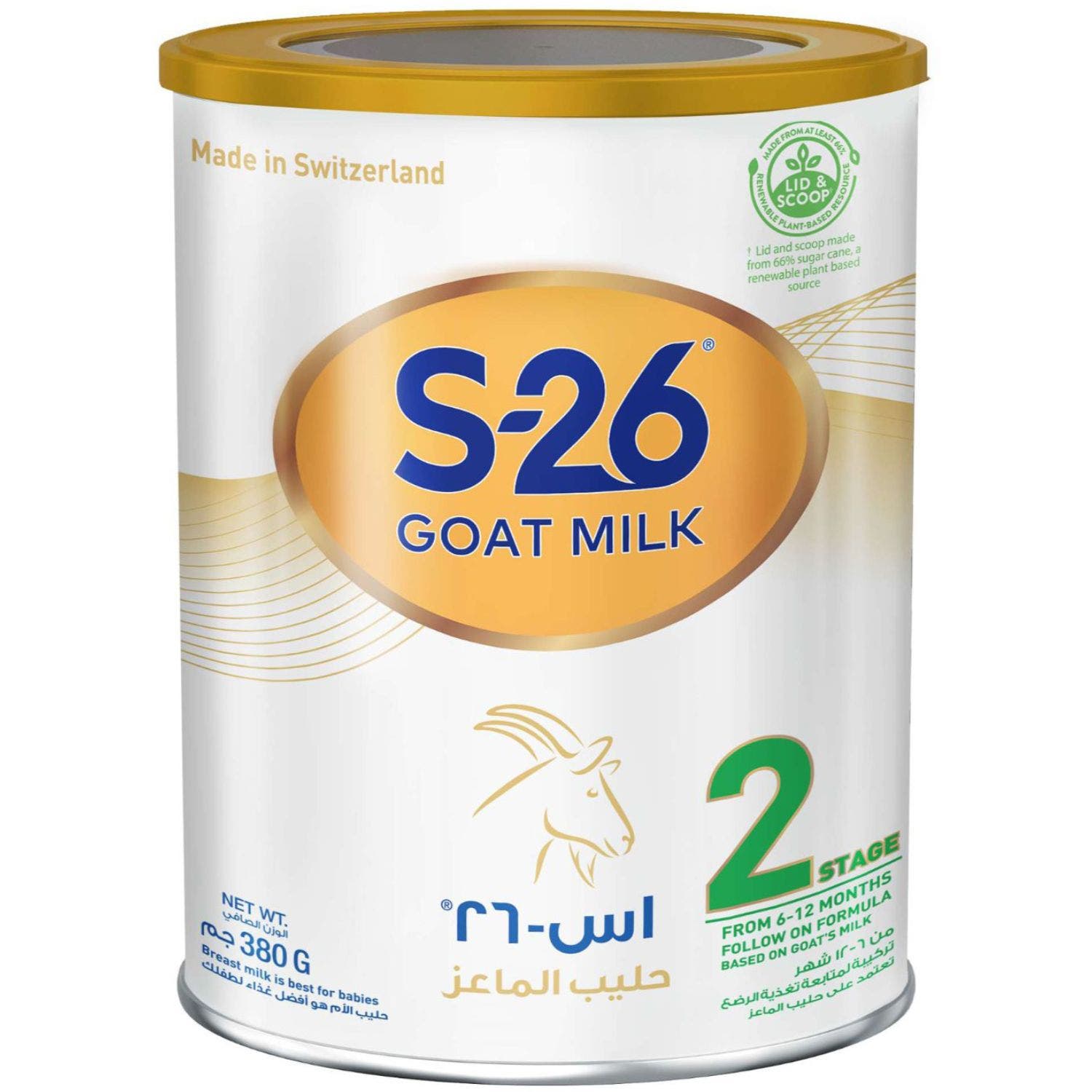 Buy Wyeth S26 Goat Milk Stage 2 Baby Formula 380g Online in the