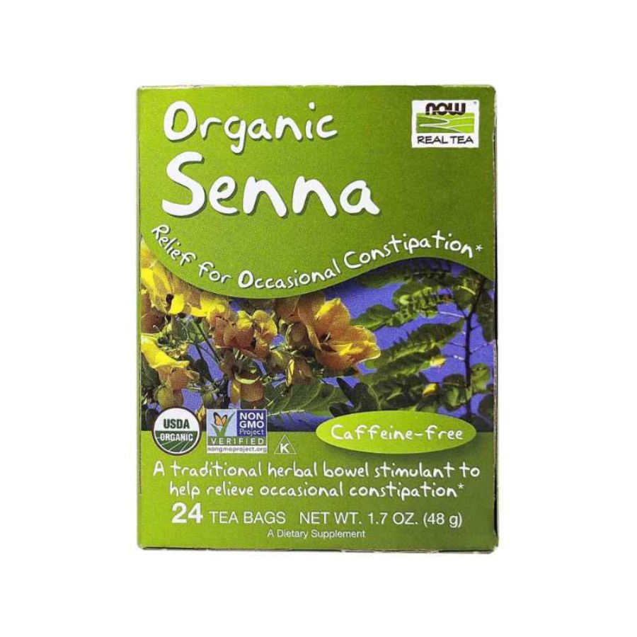 Product Image for Now Foods Senna Tea, Organic Tea Bags 24's