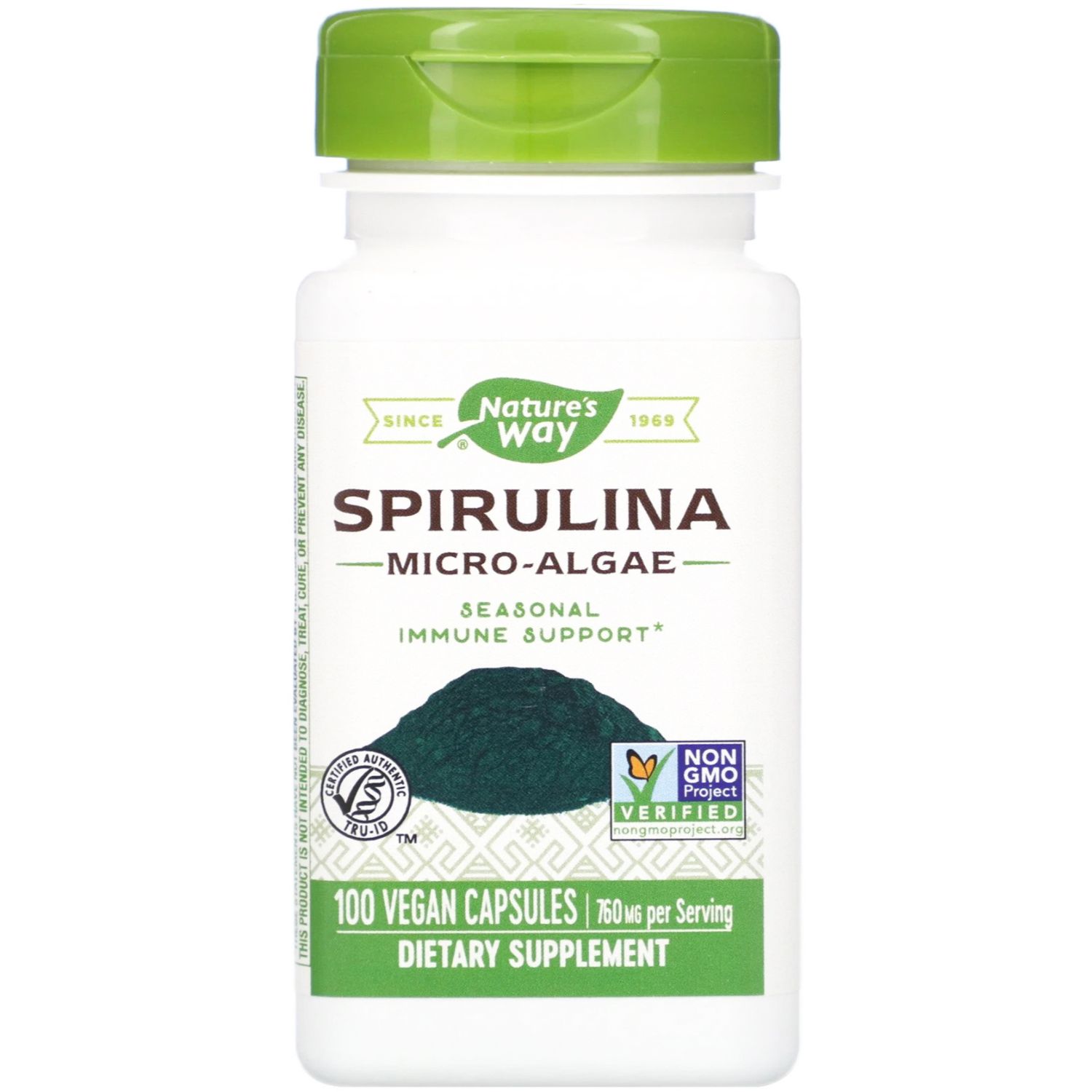 Nature's Way Spirulina Vegan Capsules 100's