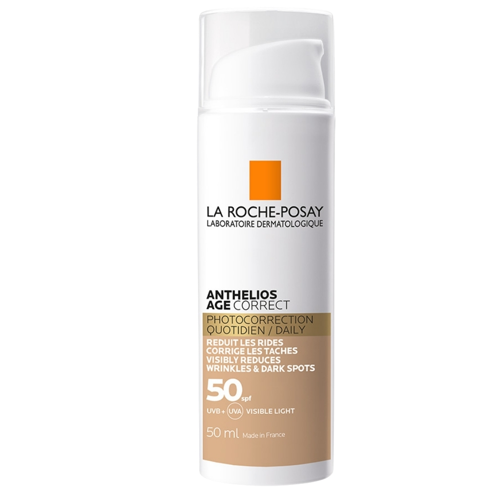 لاروش بوزيه أنثيليوس واقي شمسي مصحح للعمر بلون SPF50+ سعة 50 ملLa Roche-Posay