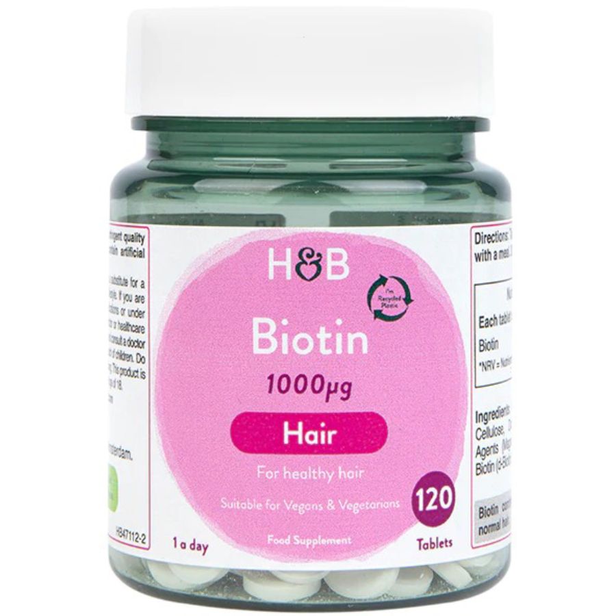 Product Image for Holland & Barrett BIOTIN 1000UG Tablets 120's 