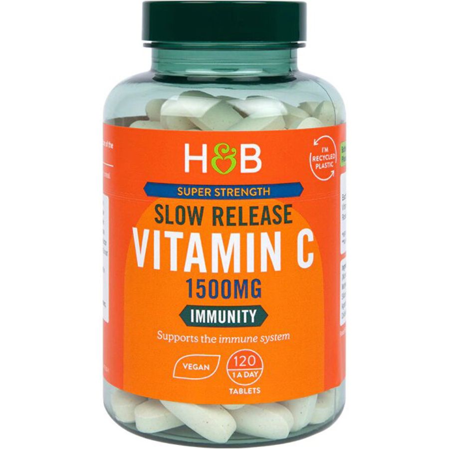 Product Image for Holland & Barrett VITAMIN C SLOW RELEASE 1500MG Tablets 120's