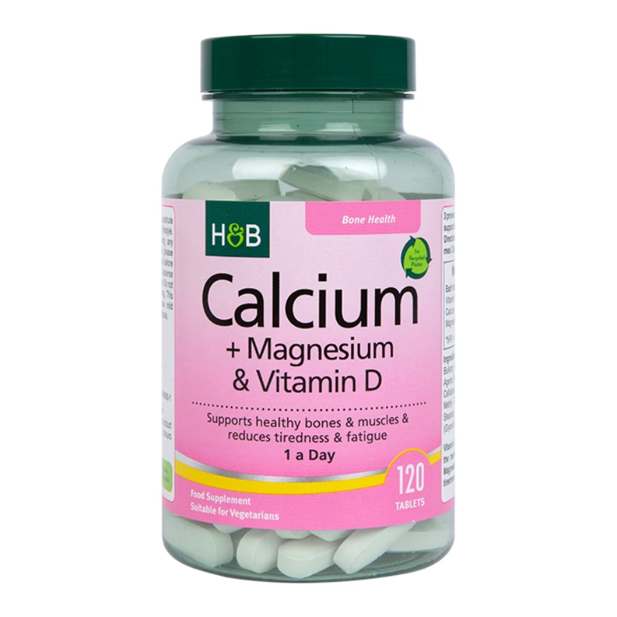 Product Image for Holland & Barrett Calcium + Magnesium & Vitamin D 120 Tablets
