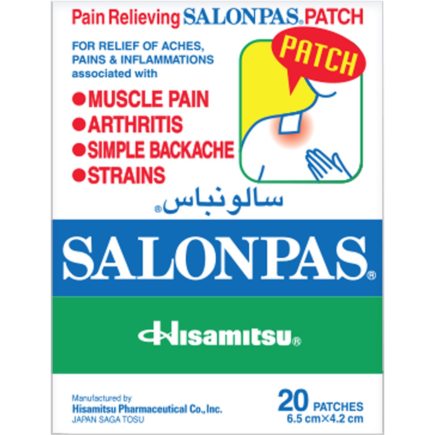 Product Image for Salonpas Patch 20's