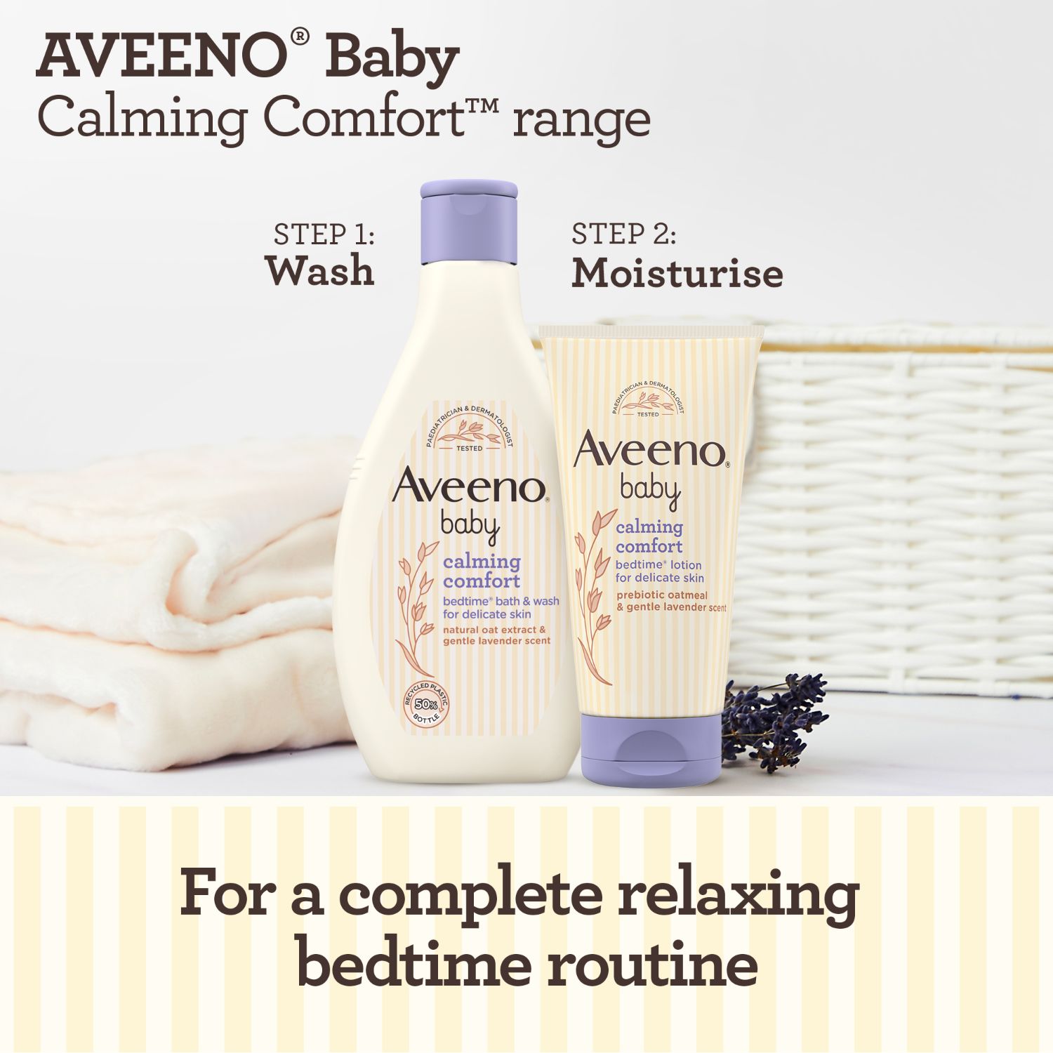Buy AVEENO Baby Calming Comfort Bedtime Lotion 150ml Online in the