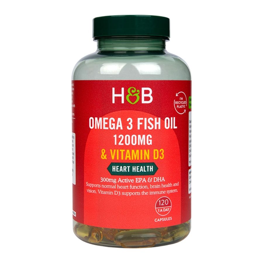 Product Image for H&B Omega 3 1200mg Plus D3 120's