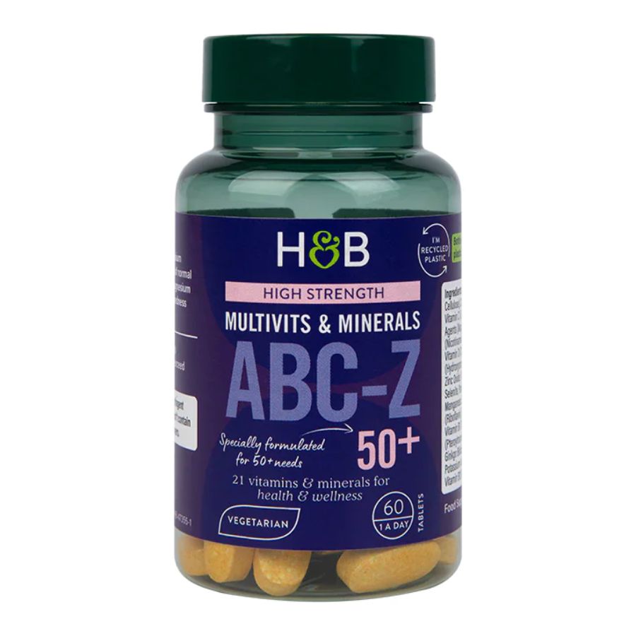 Product Image for Holland & Barrett ABC to Z 50+ Multivitamins Tablets 60's