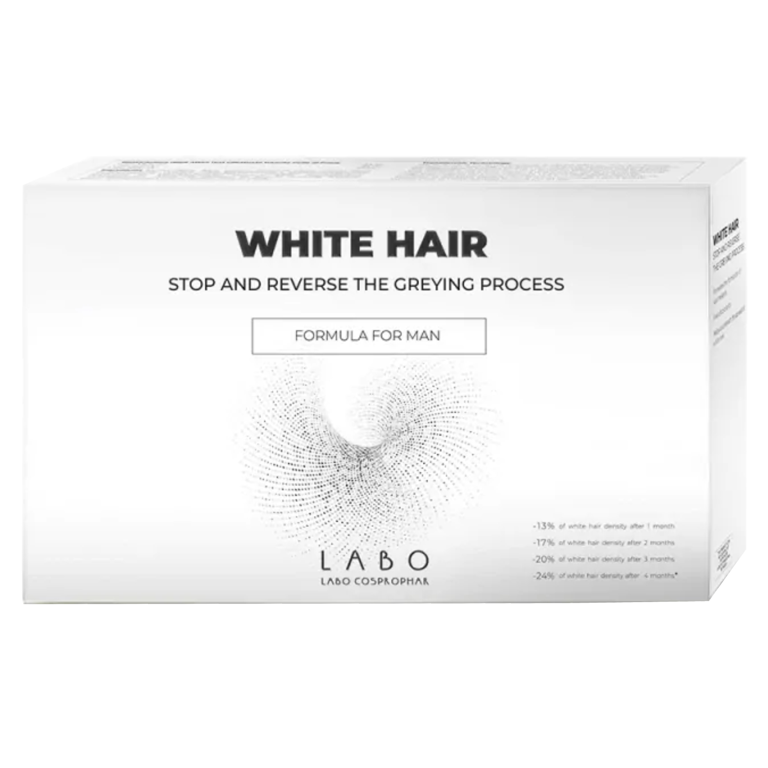 Product Image for LABO WHITE HAIR Treatment Man Treatment for the Development of White Hair 20vials x 3.5ml